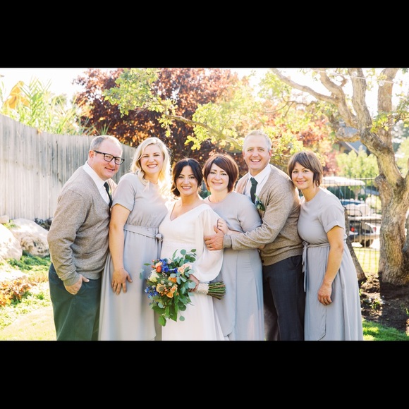 Maxi flow dress in grey - Picture 7 of 7